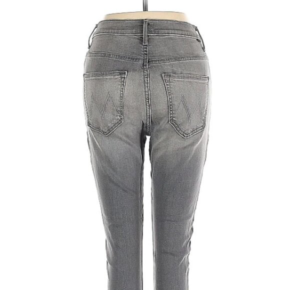 NWT Mother The Swooner in Supermoon Stripe women’s jeans 28 / grey - Picture 16 of 16